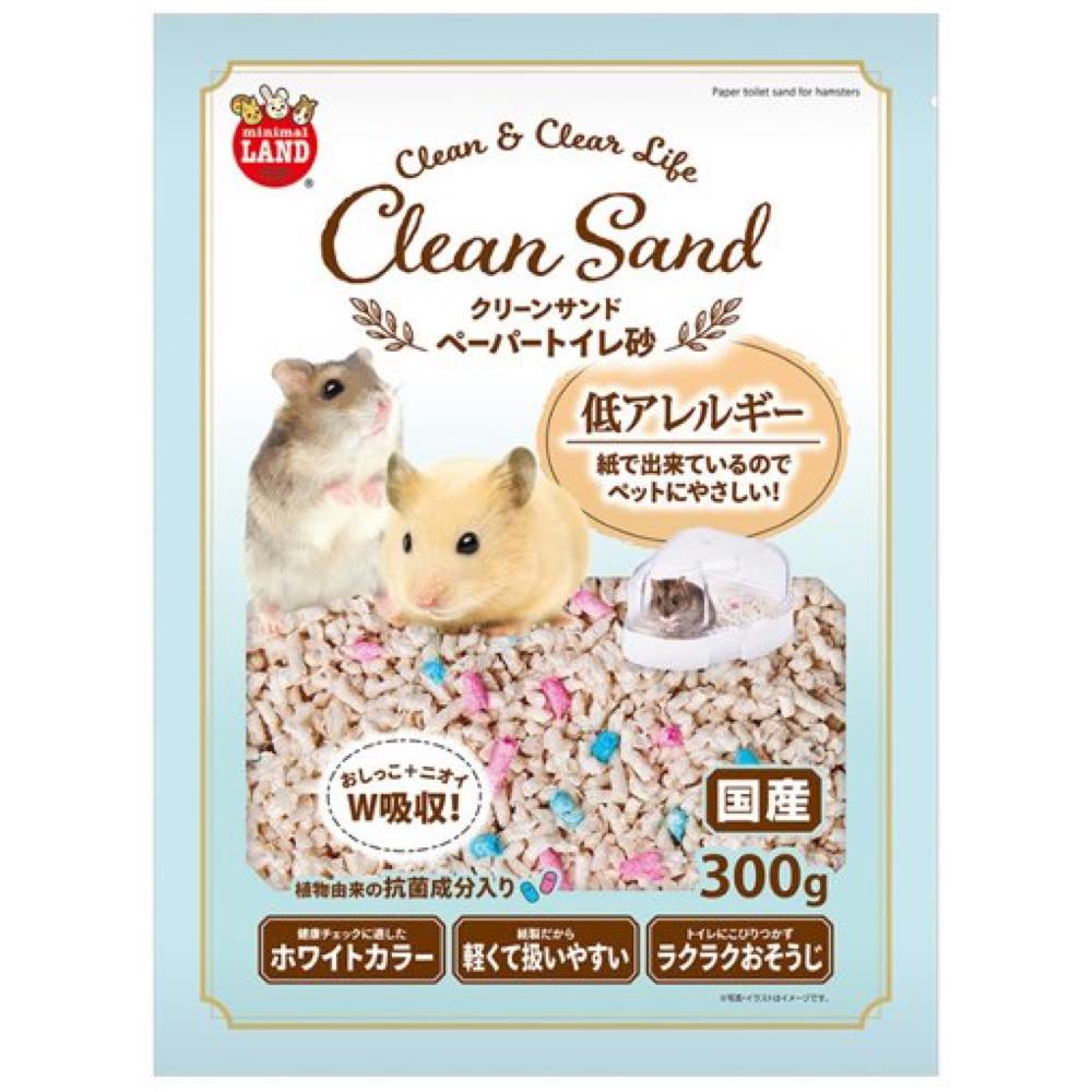 Marukan Clean Toilet Paper Sand For Hamsters 300g Kohepets