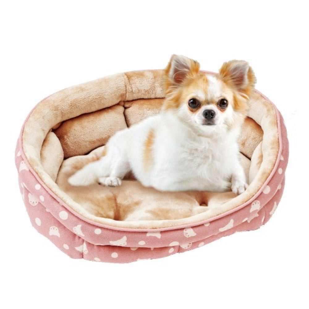 Marukan Pink Oval Dog Bed (Small) Kohepets - Main Image