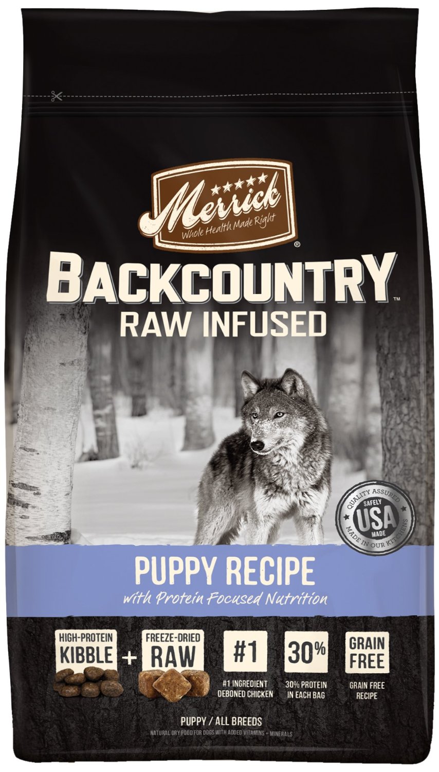 Merrick Backcountry Raw Infused Puppy Recipe Grain Free Dry Dog