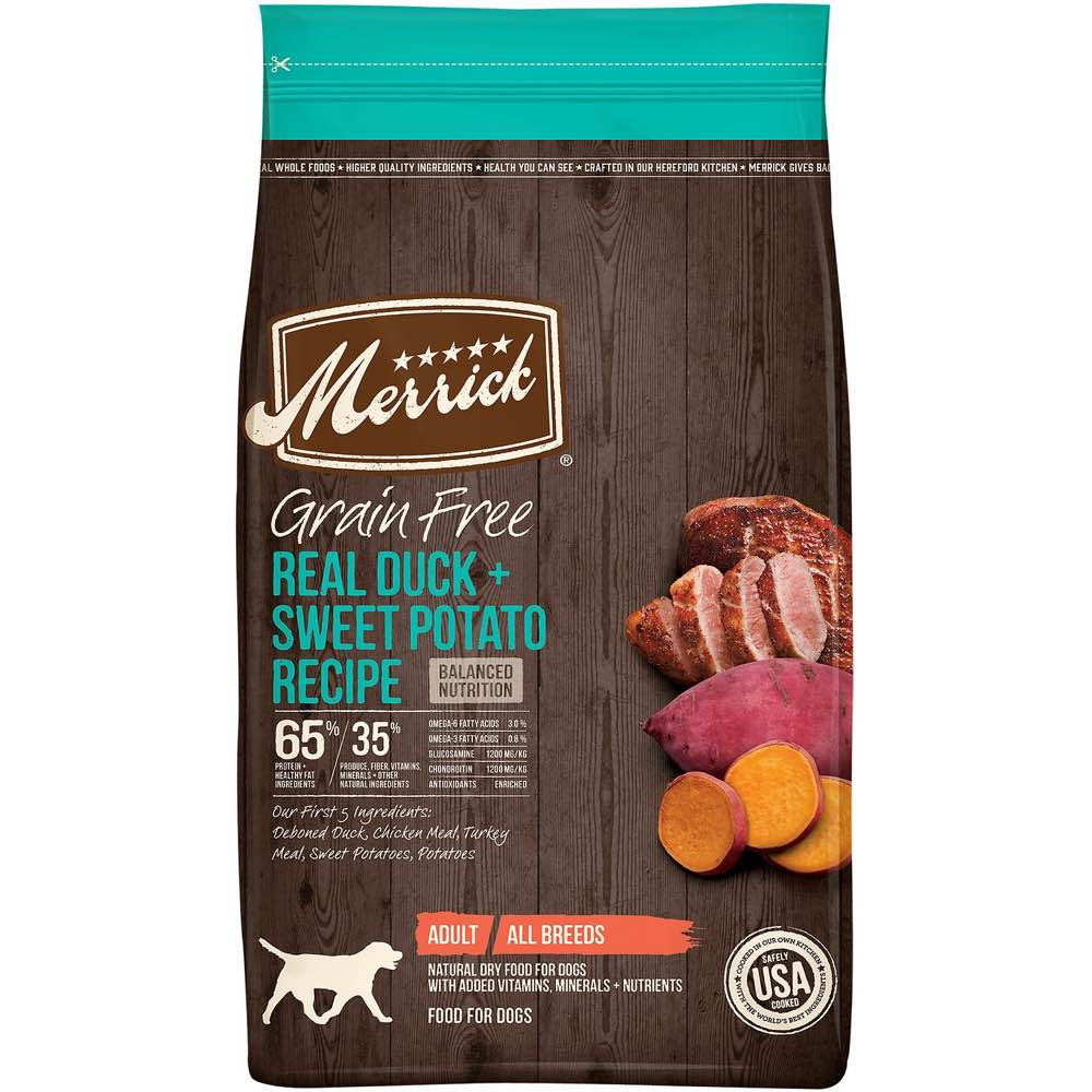 Merrick GrainFree Real Duck & Sweet Potato Dry Dog Food Kohepets