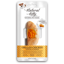 2 FOR $3.80: Natural Kitty Original Grilled Chicken Topping Pumpkin Cat & Dog Treat 30g - Kohepets