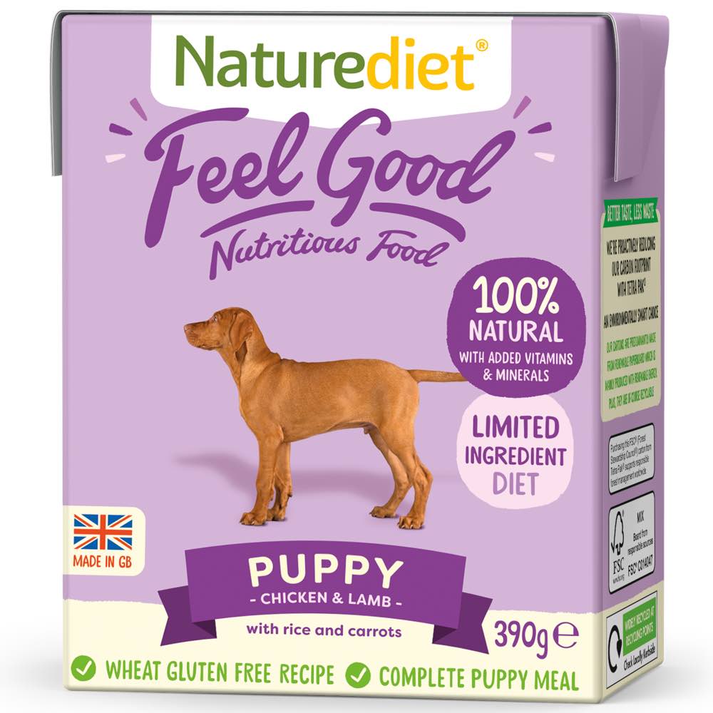 Naturediet Feel Good Puppy Chicken & Lamb Wet Dog Food 390g Kohepets