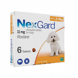 NexGard Chews For Very Small Toy Dogs (2-4kg) 6ct - Kohepets
