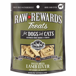 Northwest Naturals Raw Rewards Lamb Liver Dog & Cat Treat 3oz - Kohepets