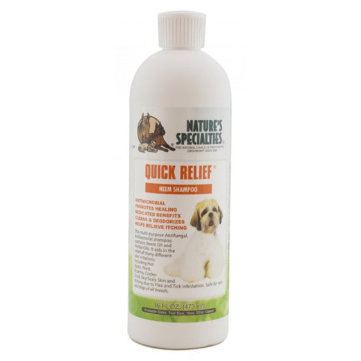 Nature's Specialties Quick Relief Neem Shampoo For Pets 16oz - Kohepets