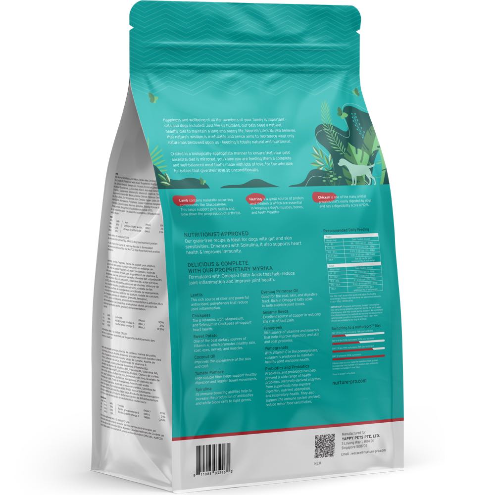 Nurture Pro Nourish Life Lamb Herring Recipe Grain-Free Dry Dog