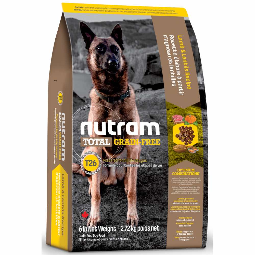 Recipe Grain Free Dog Food For German Shepherds Nutram T26 Total