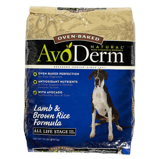 Avoderm Natural Oven-Baked Lamb & Brown Rice Dry Dog Food 2kg - Kohepets