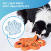 PetDreamHouse PAW 2-In-1 Interactive Slow Feeder For Cats & Dogs (Baby Blue Paw)