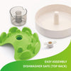 PetDreamHouse SPIN Interactive Slow Feeder For Cats & Dogs (Green UFO Maze)