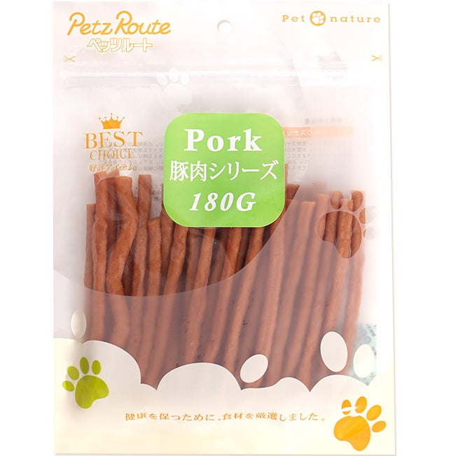 Petz Route Pork Jerky Dog Treat 180g Kohepets