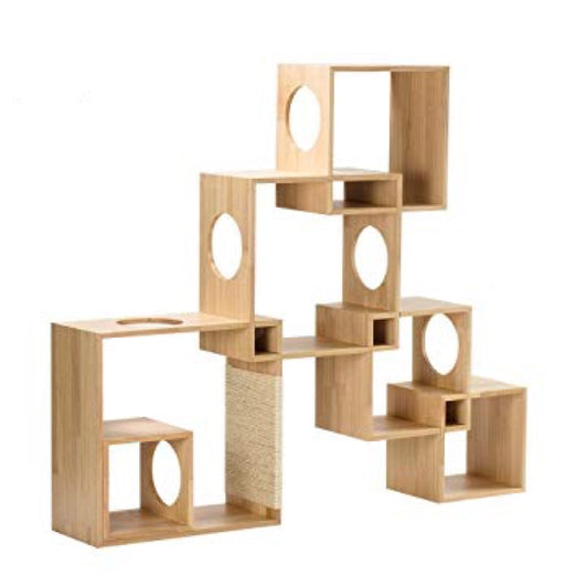 Pidan Modular Geometrical 6-Squares Cat Tree - Kohepets