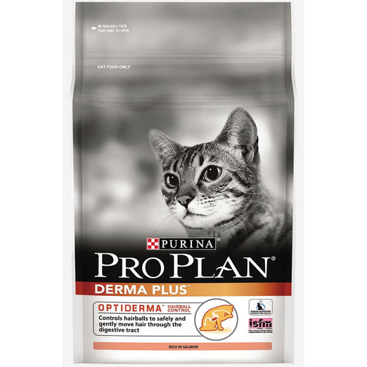 15% OFF: Pro Plan OptiDerma Derma Plus Adult Dry Cat Food 1.3kg - Kohepets