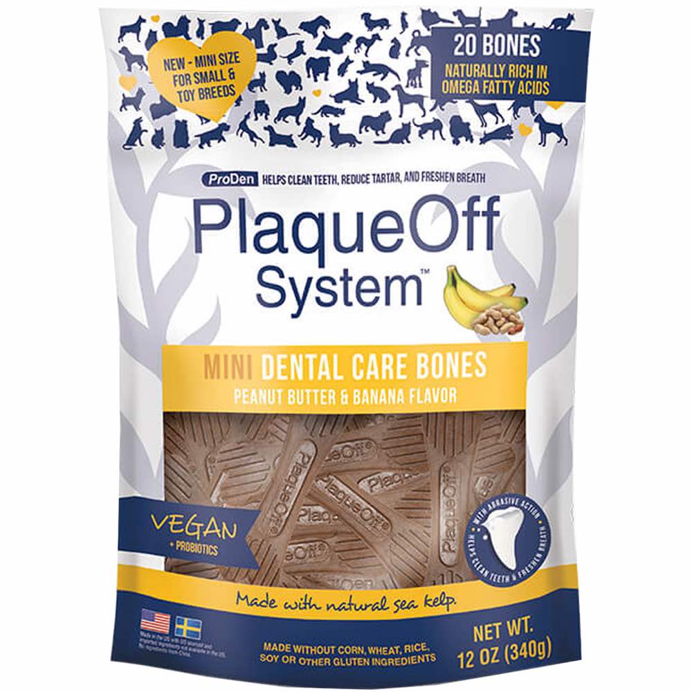 PlaqueOff Mini Bone Vegetables Dog Treats
