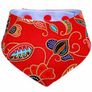 RuffCo Handcrafted Reversible Bandana For Cats & Dogs (Red Batik)