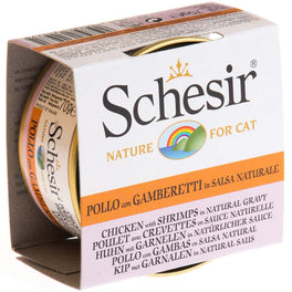 Schesir Chicken with Shrimp in Natural Gravy Canned Cat Food 70g - Kohepets
