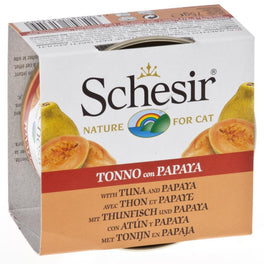 Schesir Tuna and Papaya Fruit Dinner Canned Cat Food 75g - Kohepets