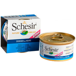 Schesir Tuna with Aloe in Jelly for Kittens Canned Cat Food 85g - Kohepets
