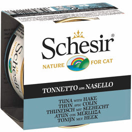 Schesir Tuna with Hake in Jelly Canned Cat Food 85g - Kohepets