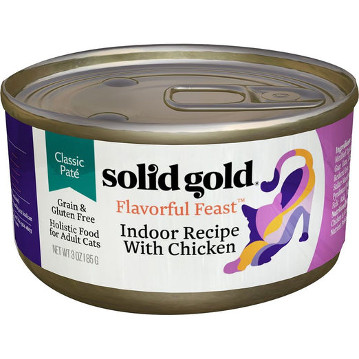 Solid Gold Flavorful Feast Indoor Recipe With Chicken Grain Free Canned Cat Food 3oz - Kohepets