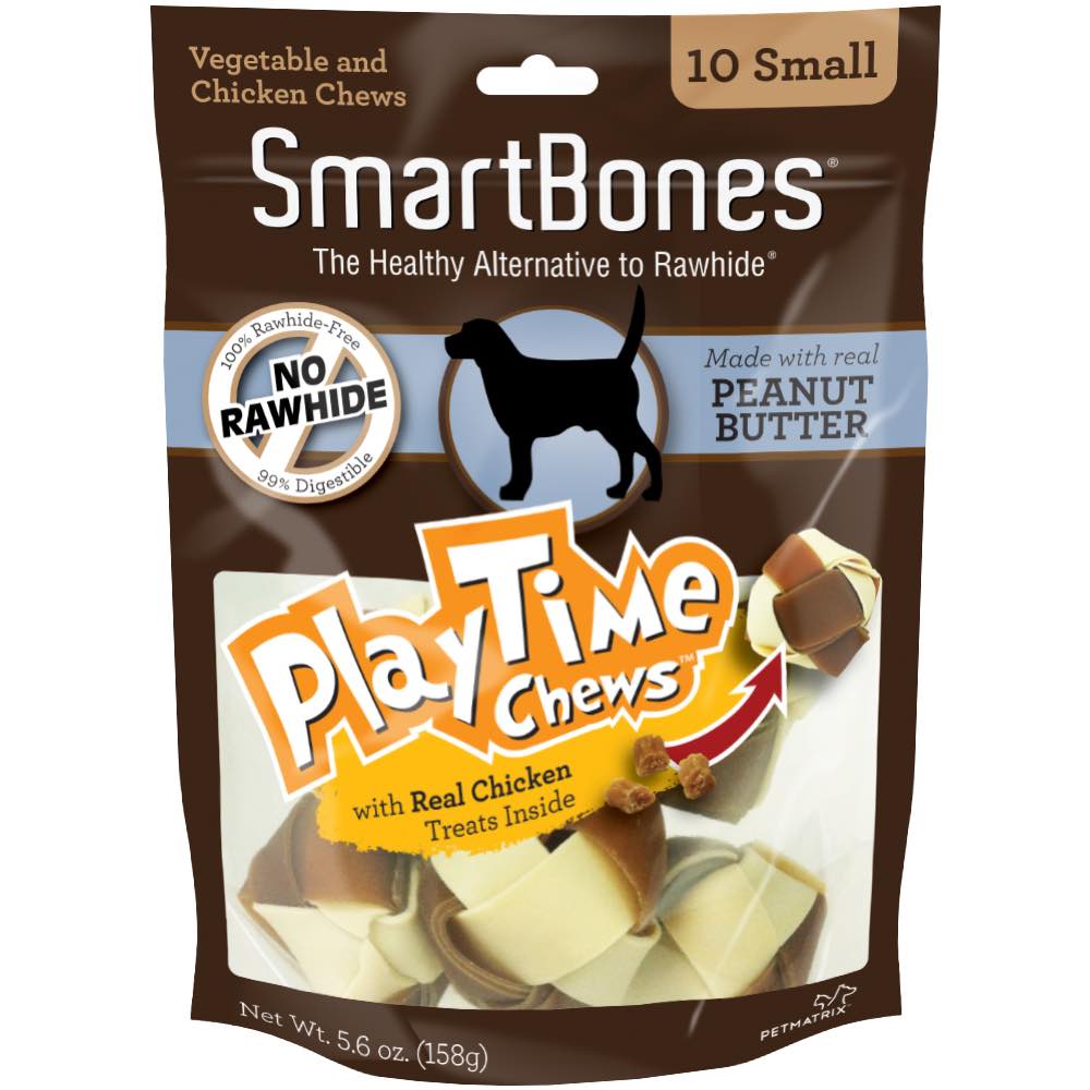 SmartBones Playtime Peanut Butter Dog Chews Kohepets