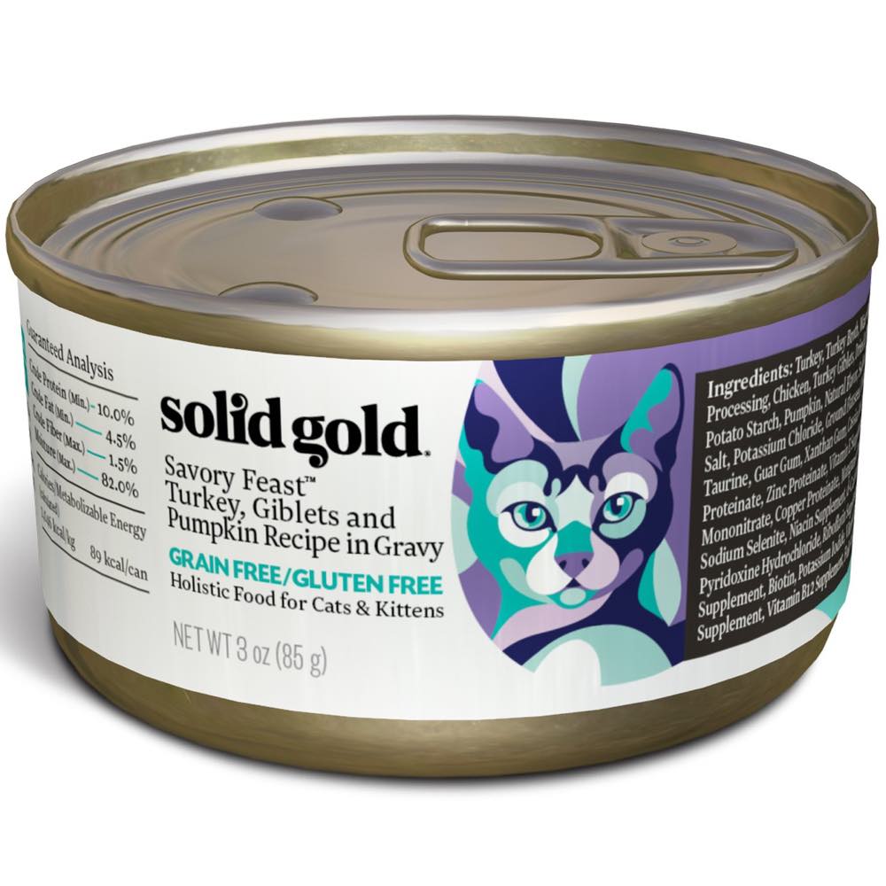 Solid Gold Wholesome Select Turkey & Pumpkin in Gravy Canned Cat Food