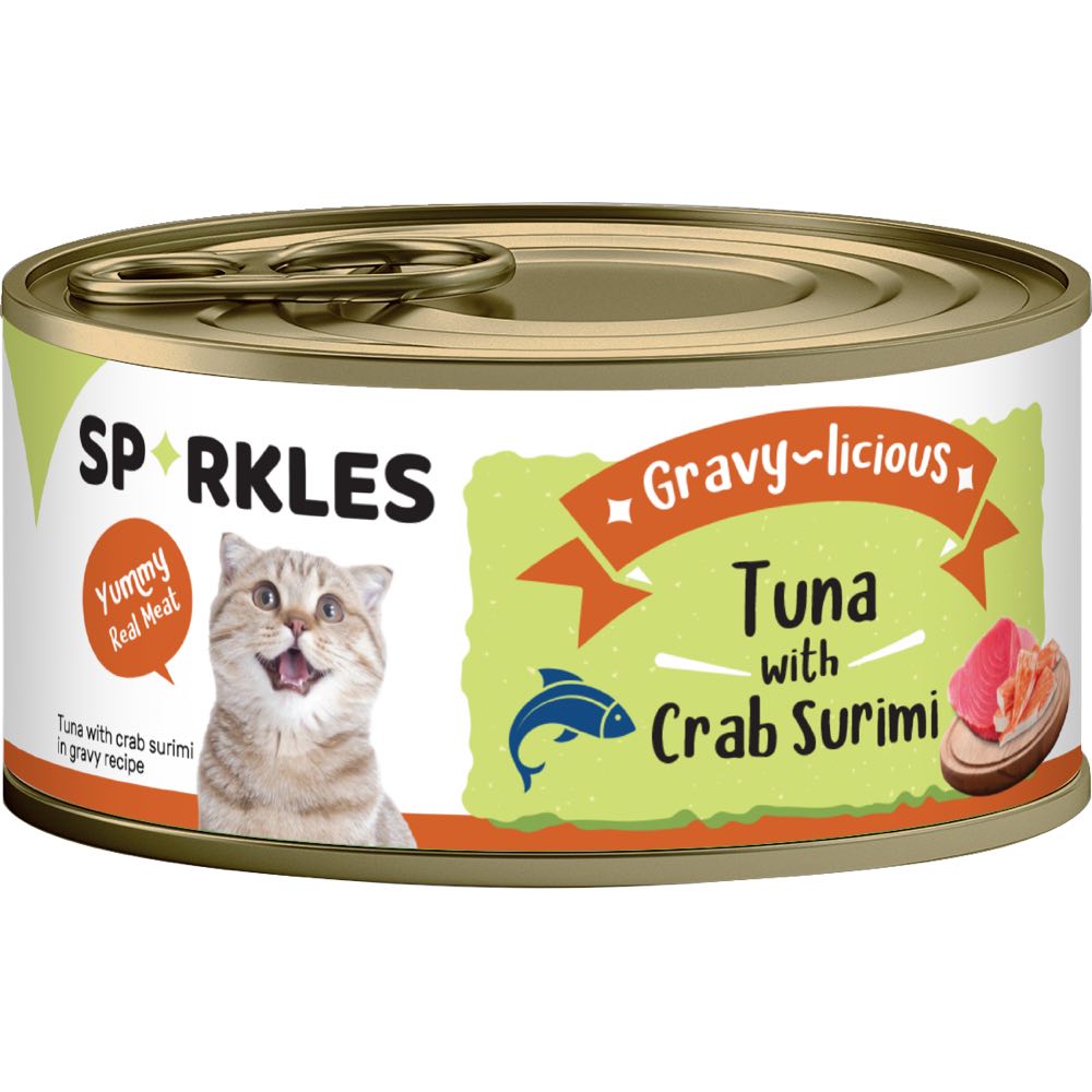 Sparkles Gravylicious Tuna With Crab Surimi Canned Cat Food Kohepets