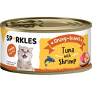 $6 OFF 24 cans: Sparkles Gravy-licious Tuna With Shrimp Canned Cat Food 80g x 24