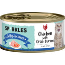 $6 OFF 24 cans: Sparkles Jelly-licious Chicken With Crab Surimi Canned Cat Food 80g x 24