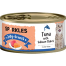 $6 OFF 24 cans: Sparkles Jelly-licious Tuna With Salmon Flakes Canned Cat Food 80g x 24