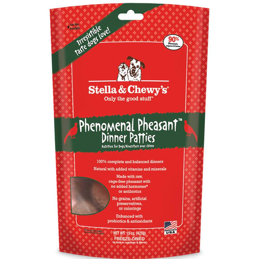 Stella & Chewy’s Phenomenal Pheasant Dinner Patties Freeze-Dried Dog Food - Kohepets
