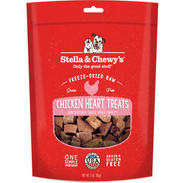 8 FOR $88: Stella & Chewy’s Chicken Heart Single Ingredient Freeze-Dried Dog Treats 3oz - Kohepets