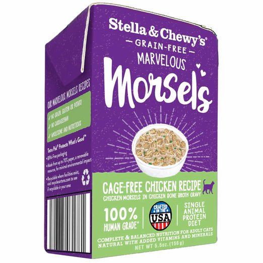 Stella & Chewy’s Marvelous Morsels Cage-Free Chicken Wet Cat Food 5.5oz - Kohepets