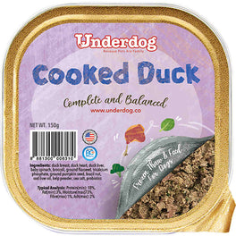 Underdog Cooked Duck Complete & Balanced Frozen Dog Food 150g - Kohepets