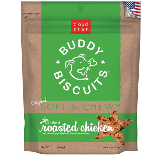 Cloud Star Soft and Chewy Buddy Biscuits, Roasted Chicken Dog Treats 170g - Kohepets