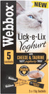Webbox Lick-e-Lix Yoghurt Cheese & Taurine Liquid Cat Treats 75g