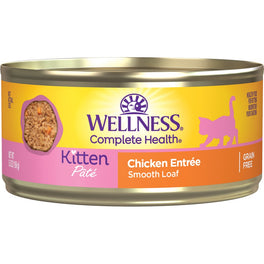 20% OFF: Wellness Complete Health Chicken Pate Grain-Free Kitten Canned Cat Food 5.5oz