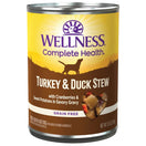 20% OFF: Wellness Complete Health Turkey & Duck Stew With Cranberries & Sweet Potatoes Grain-Free Canned Dog Food 354g