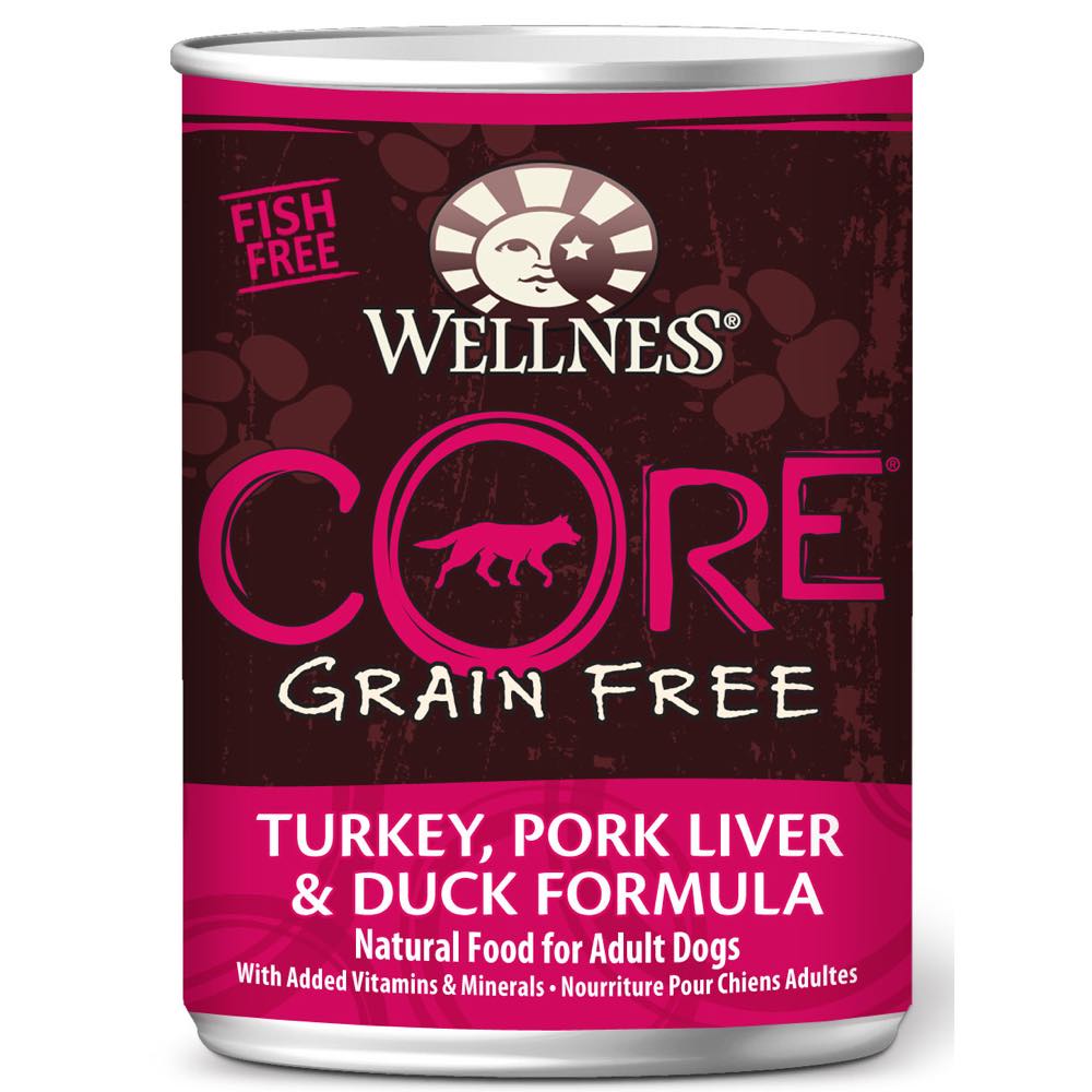 Wellness CORE Grain-Free Turkey, Pork Liver Duck Canned Dog Food