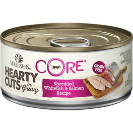 Wellness CORE Hearty Cuts Shredded Whitefish & Salmon Canned Cat Food 156g - Kohepets