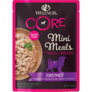 20% OFF: Wellness CORE Mini Meals Chunky Chicken & Chicken Liver Entree In Gravy Grain-Free Pouch Dog Food 3oz