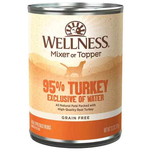 20% OFF: Wellness 95% Turkey Grain-Free Canned Dog Food 374g