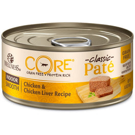 Wellness CORE Pâté Indoor Chicken & Chicken Liver Canned Cat Food 156g - Kohepets