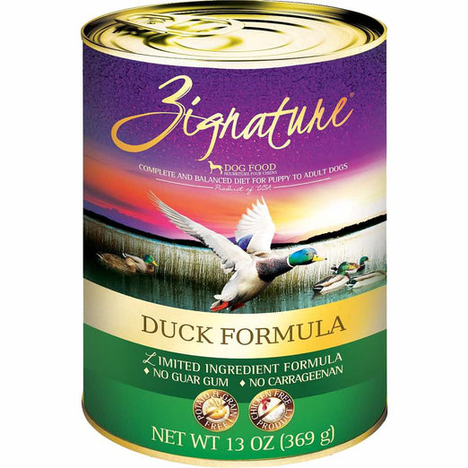 '32% OFF (Exp Mar 21)': Zignature Duck Grain Free Canned Dog Food 369g - Kohepets