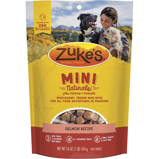 Zuke's Mini Naturals Savoury Salmon Dog Treat 1lb - Kohepets