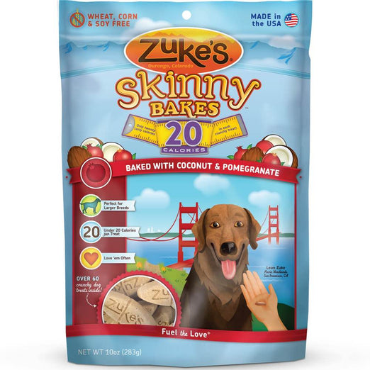 Zuke's Skinny Bakes 20s Coconut & Pomegranate Dog Treats 10oz - Kohepets