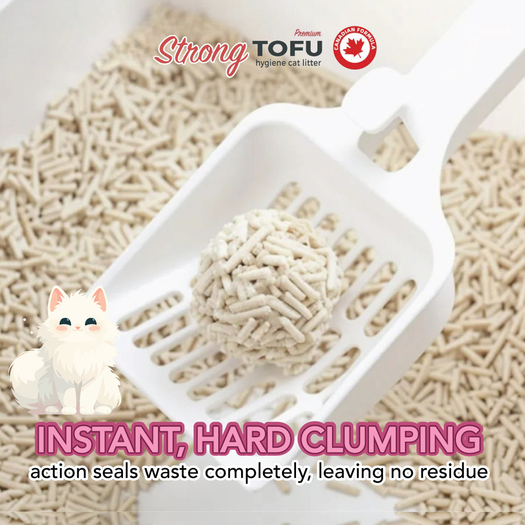 Strong Premium Tofu Hygiene Cat Litter With Lemon Fresh Scent 6L
