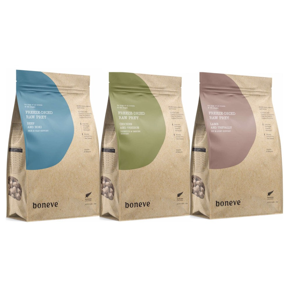 TRIAL SPECIAL $5 OFF: Boneve Grain-Free Freeze-Dried Raw Dog Food 100g