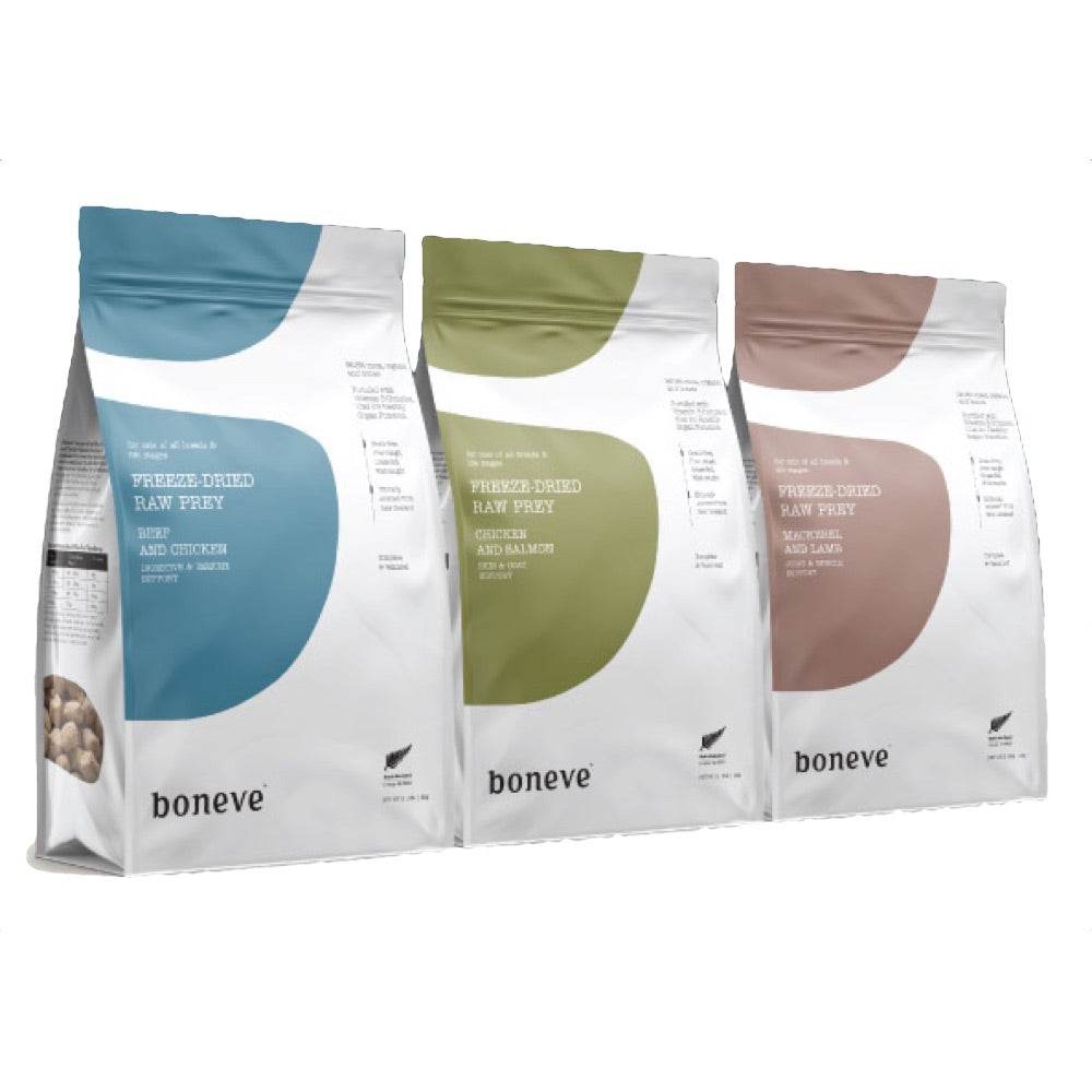 Boneve Grain-Free Freeze-Dried Raw Cat Food Trial Pack 80g 