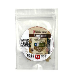 FREE SAMPLE (1 per order): Boss Dog Lamb Grain-Free Freeze-Dried Raw Dog Food